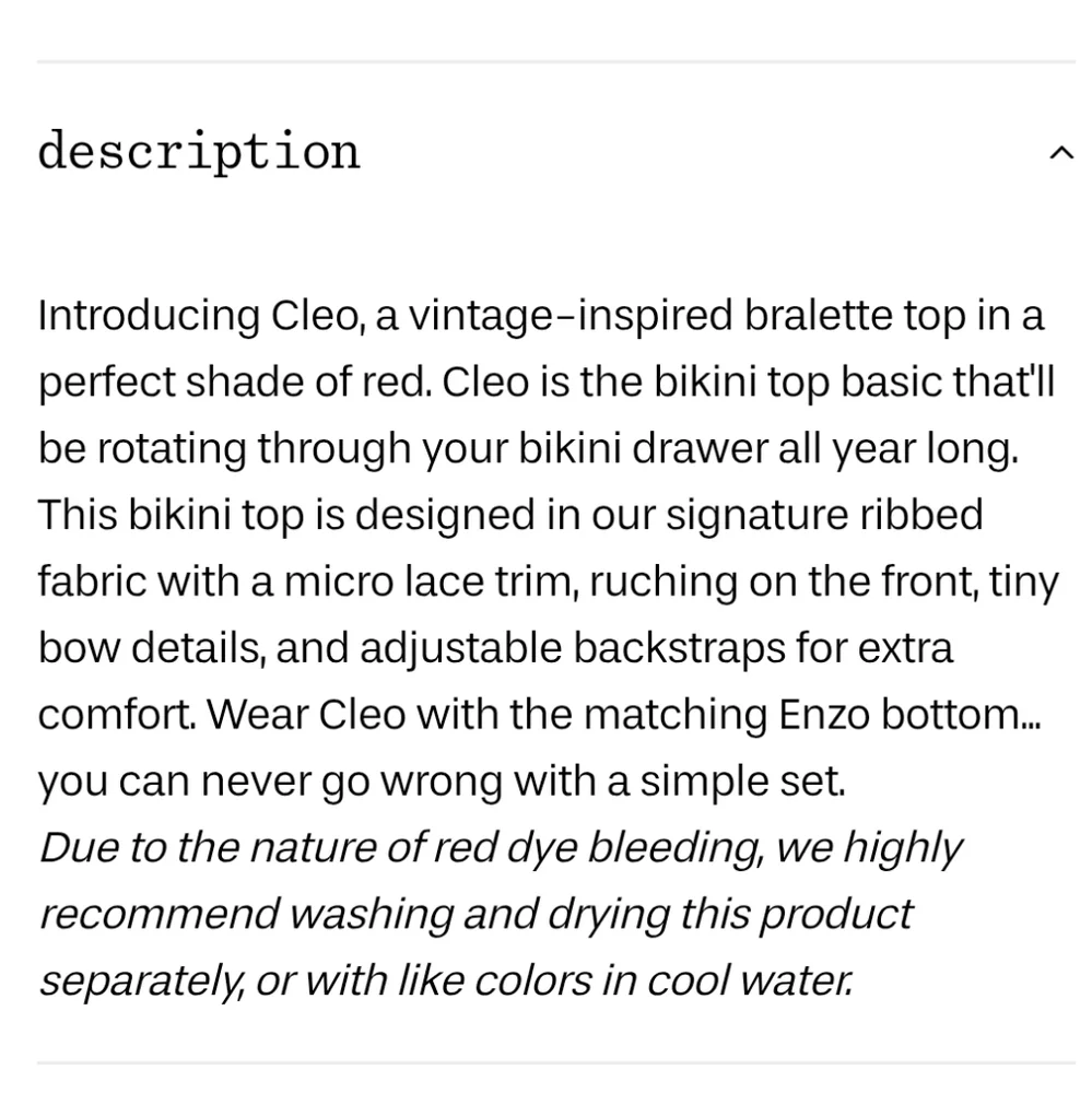 New!Frankie's Bikinis Cleo‎ Ribbed Bralette Bikini Top